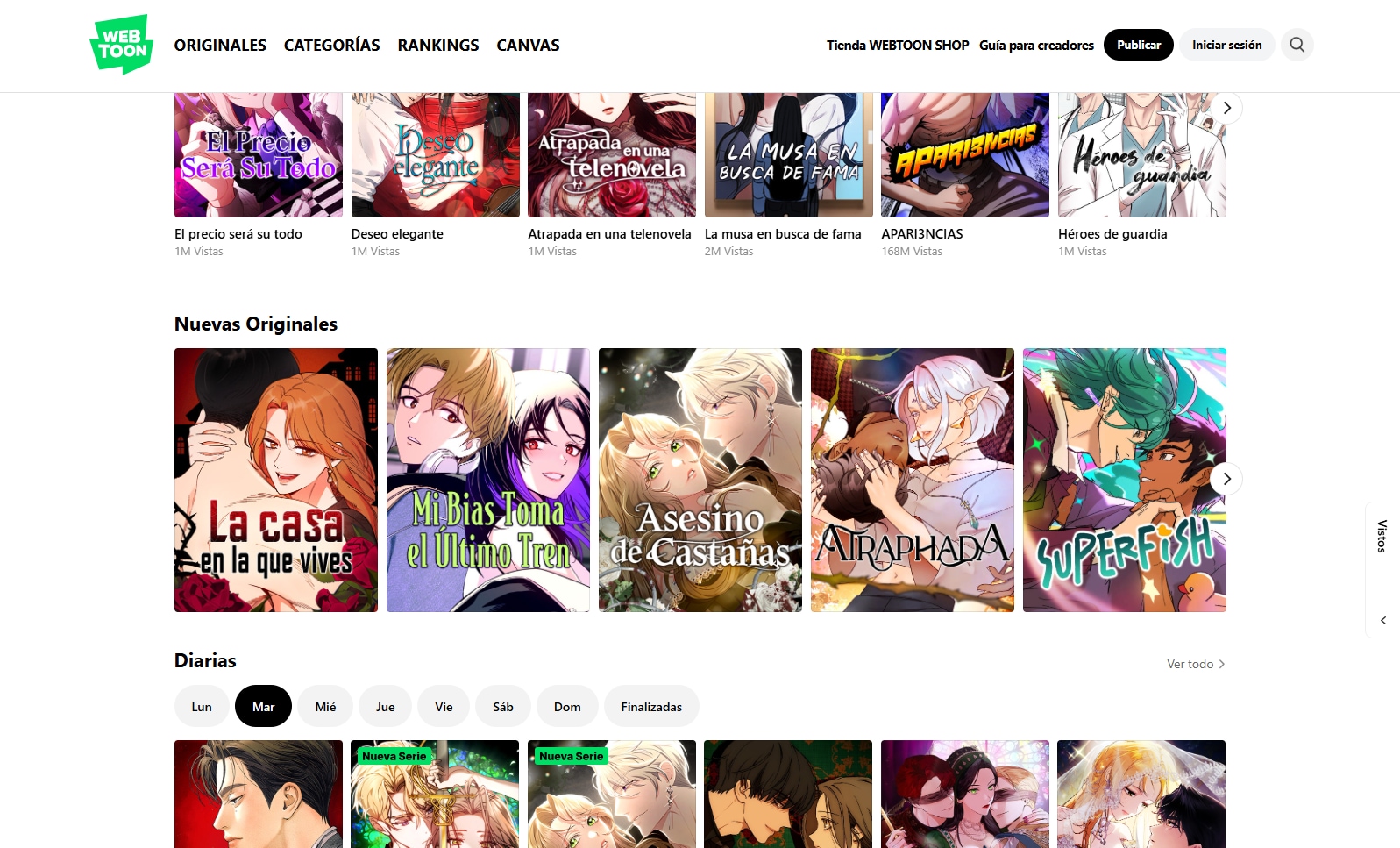 WEBTOON: webtoons gratis en español