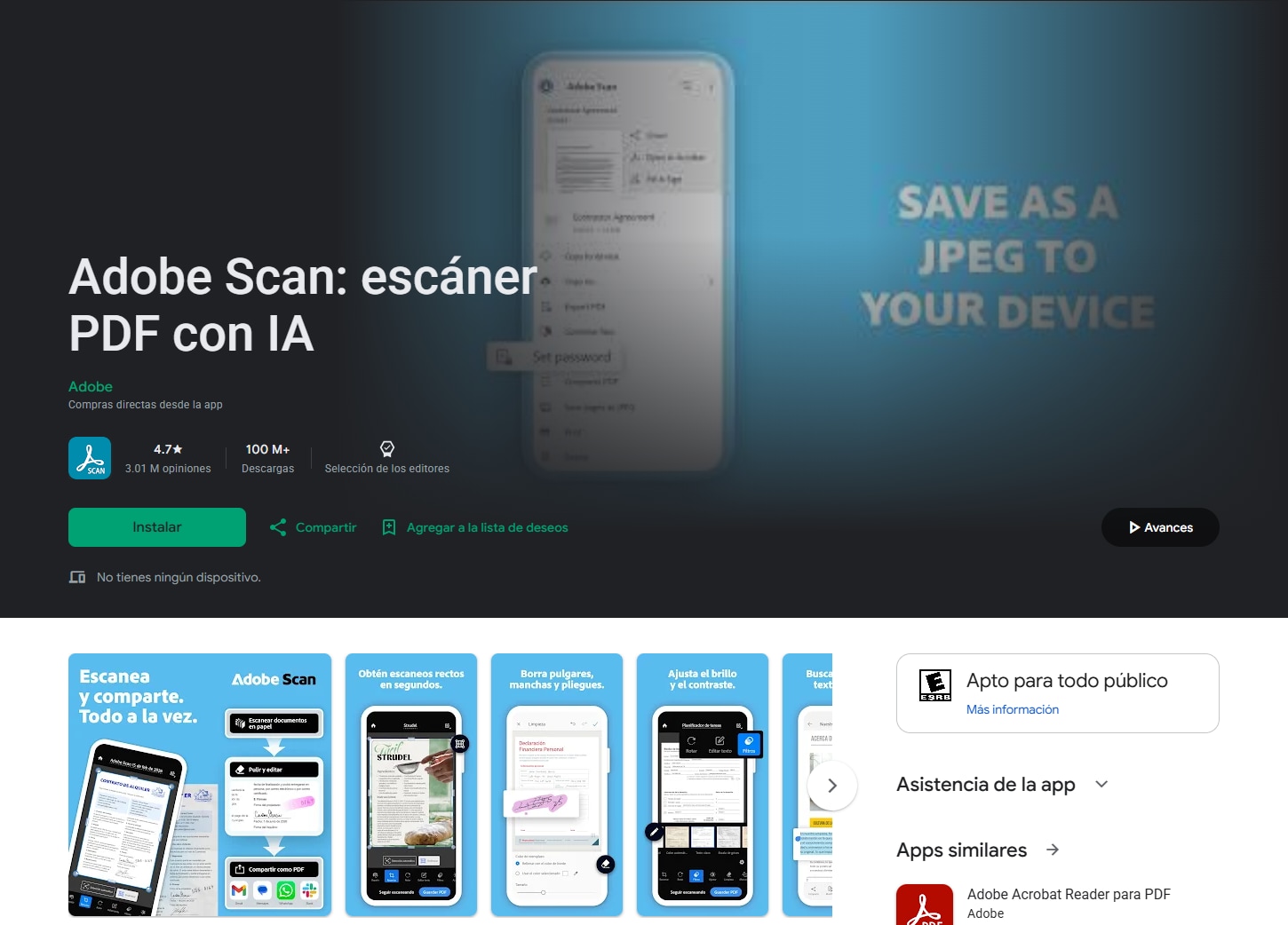 Adobe Scan: para convertir documentos físicos en PDF desde la cámara