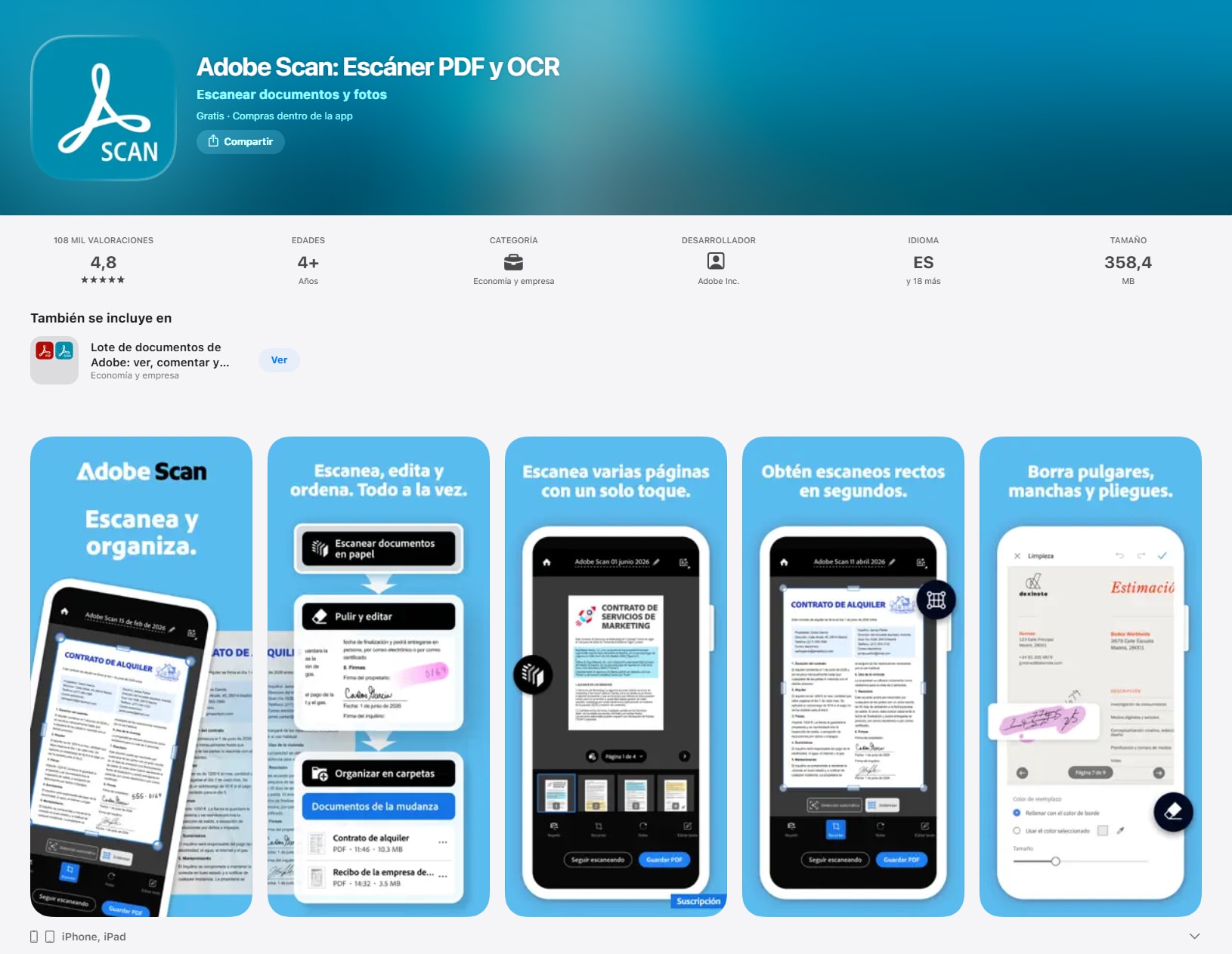 PDFelement para iOS: para convertir, combinar y editar PDFs