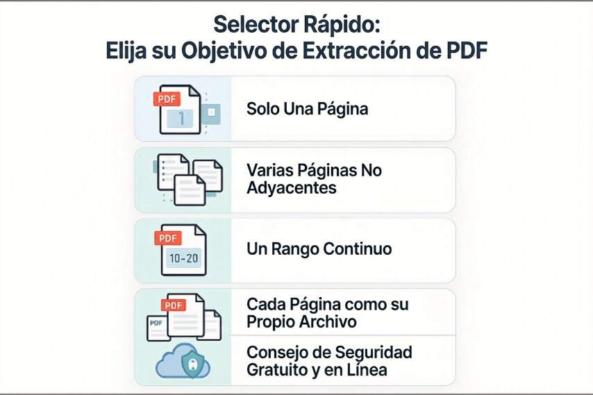 Elige rápidamente tu objetivo