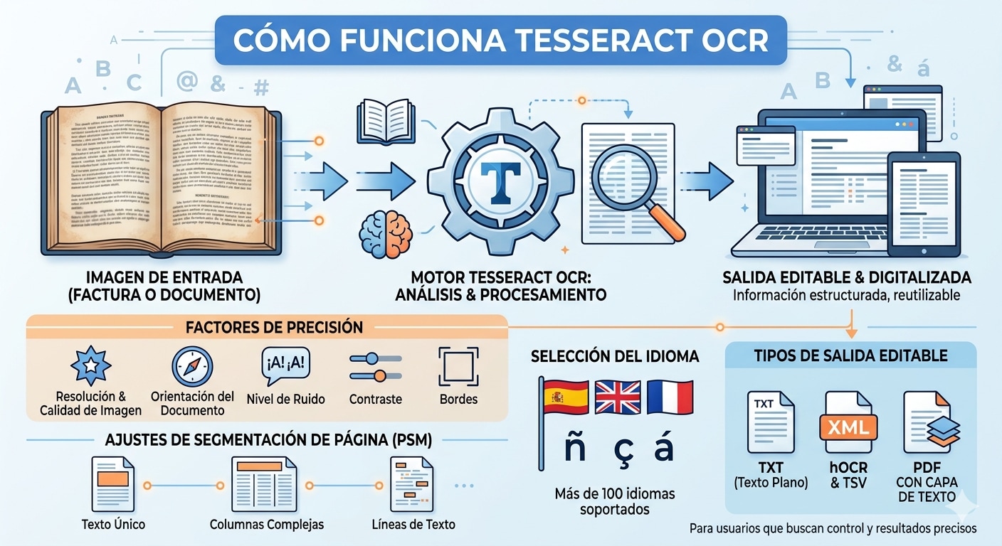 Cómo funciona Tesseract OCR