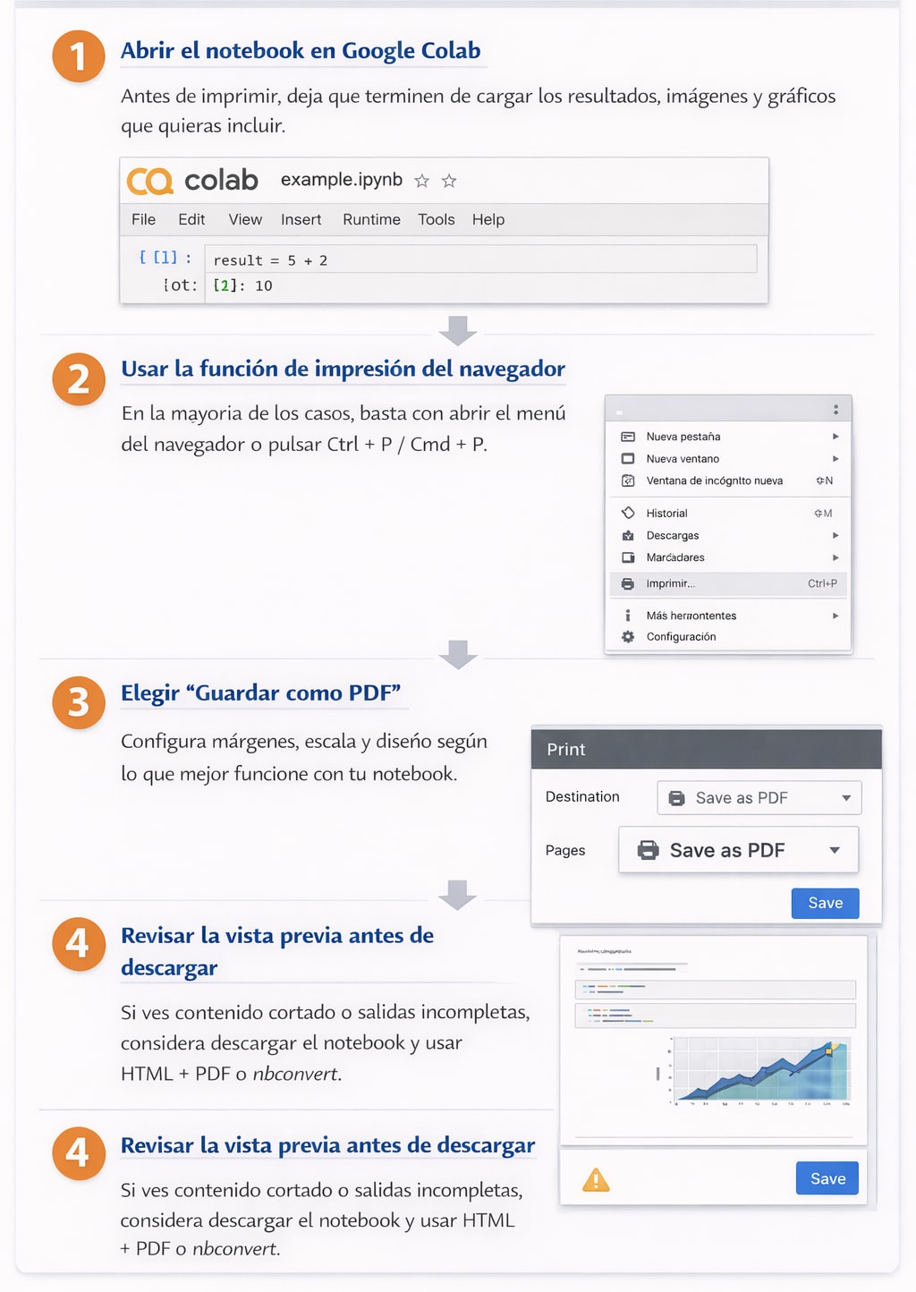 Guardar un notebook de Google Colab en PDF