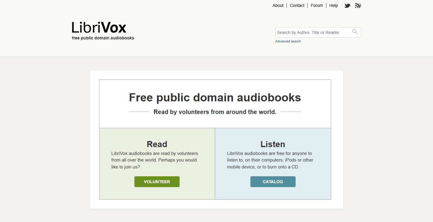 LibriVox audiolibros gratis de dominio público para escuchar y descargar