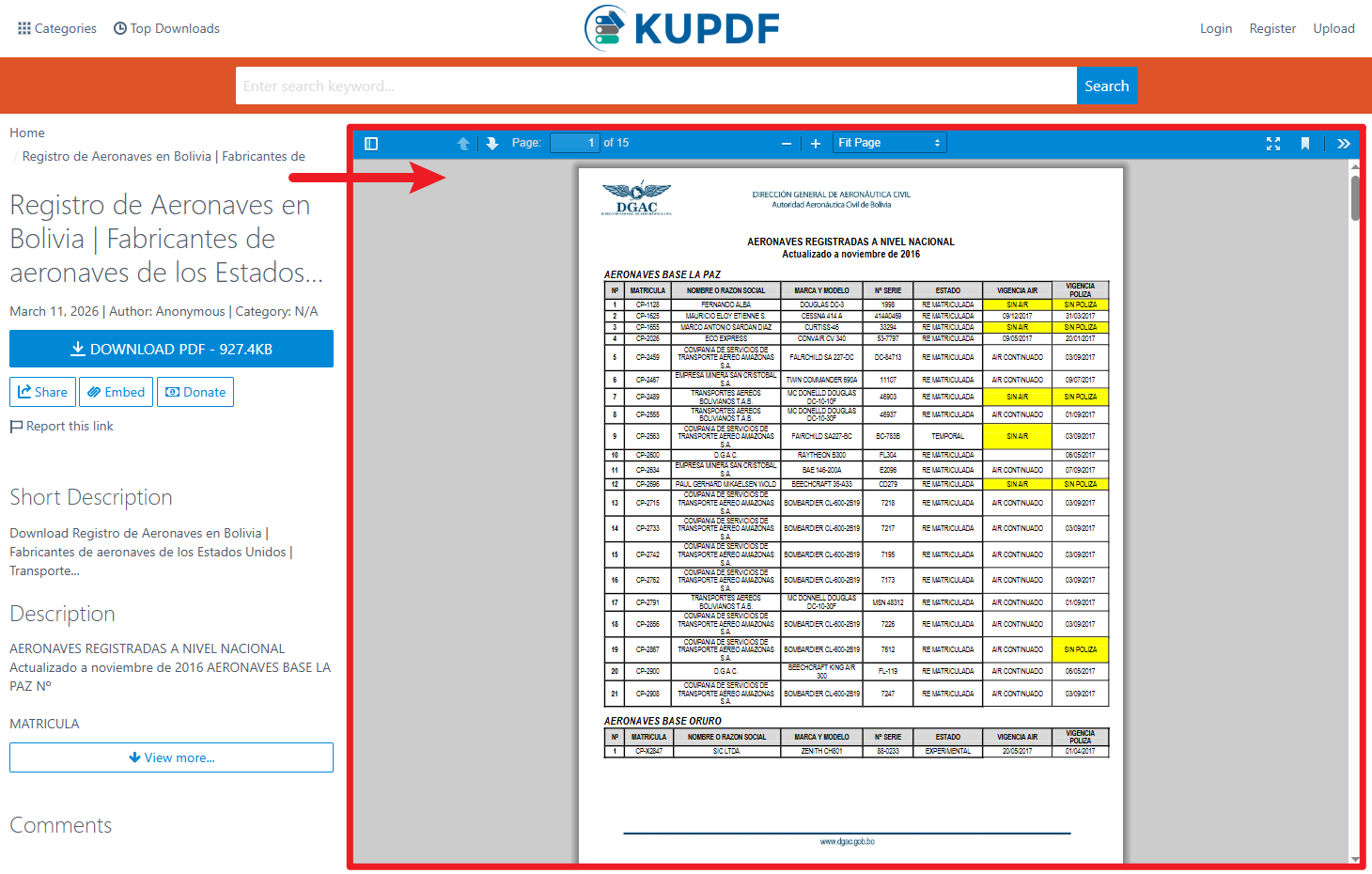 Leer archivos sin descarga inmediata en KUPDF