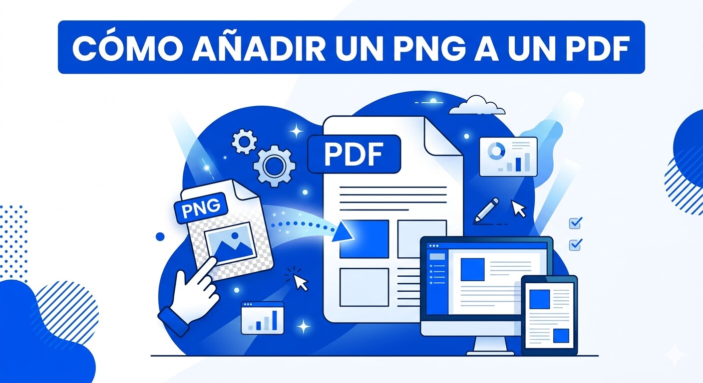Cómo añadir un PNG a un PDF sin perder calidad