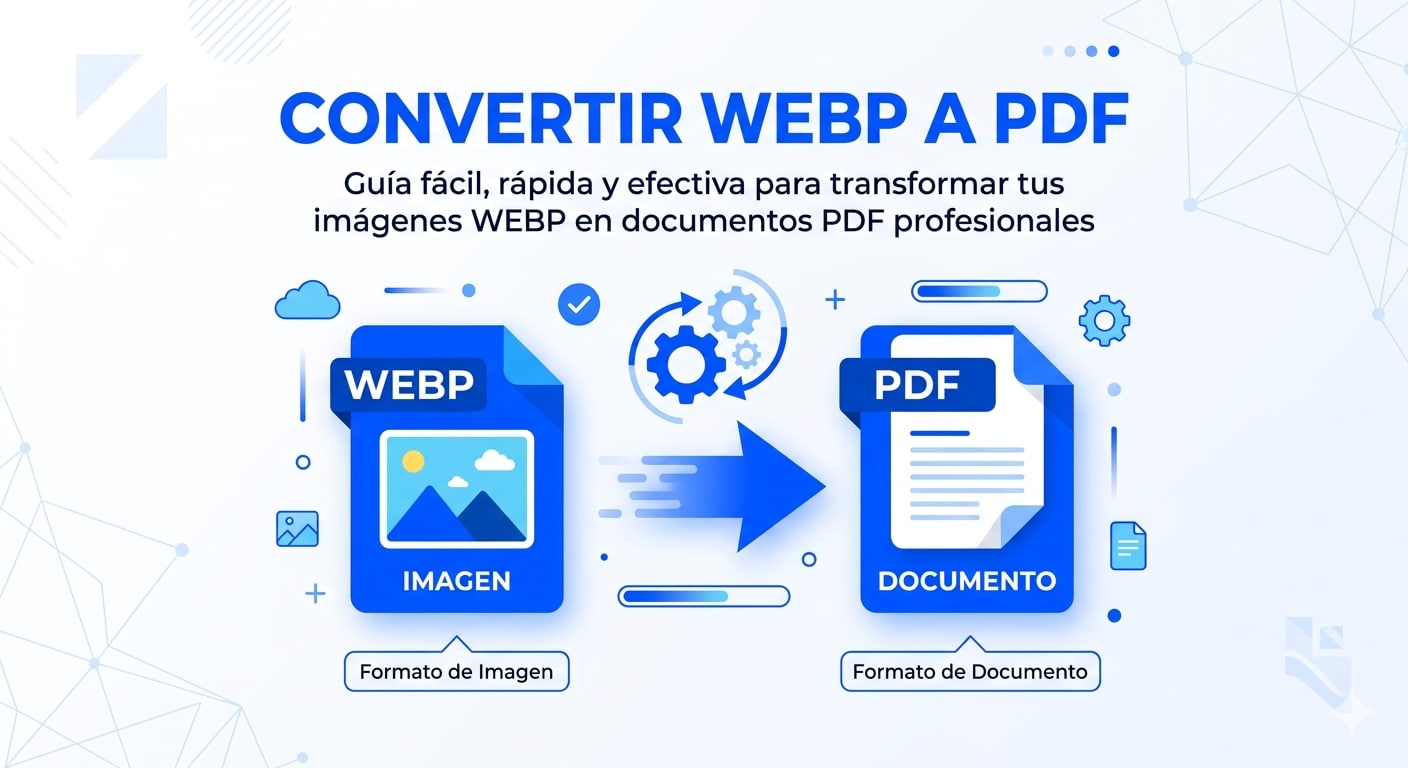 Cómo convertir WEBP a PDF online fácilmente