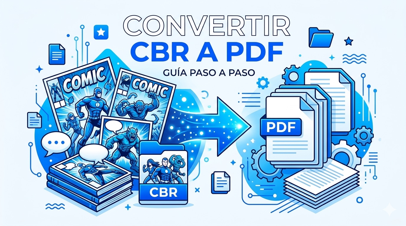 Convertir CBR a PDF: Guía 2026 con métodos, herramientas y consejos
