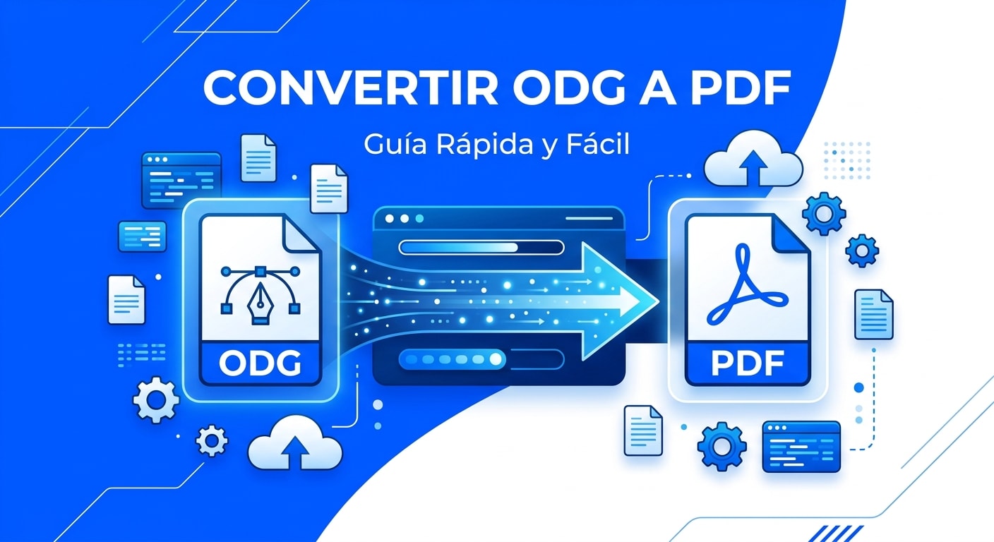 Cómo convertir ODG a PDF gratis, online y sin perder calidad
