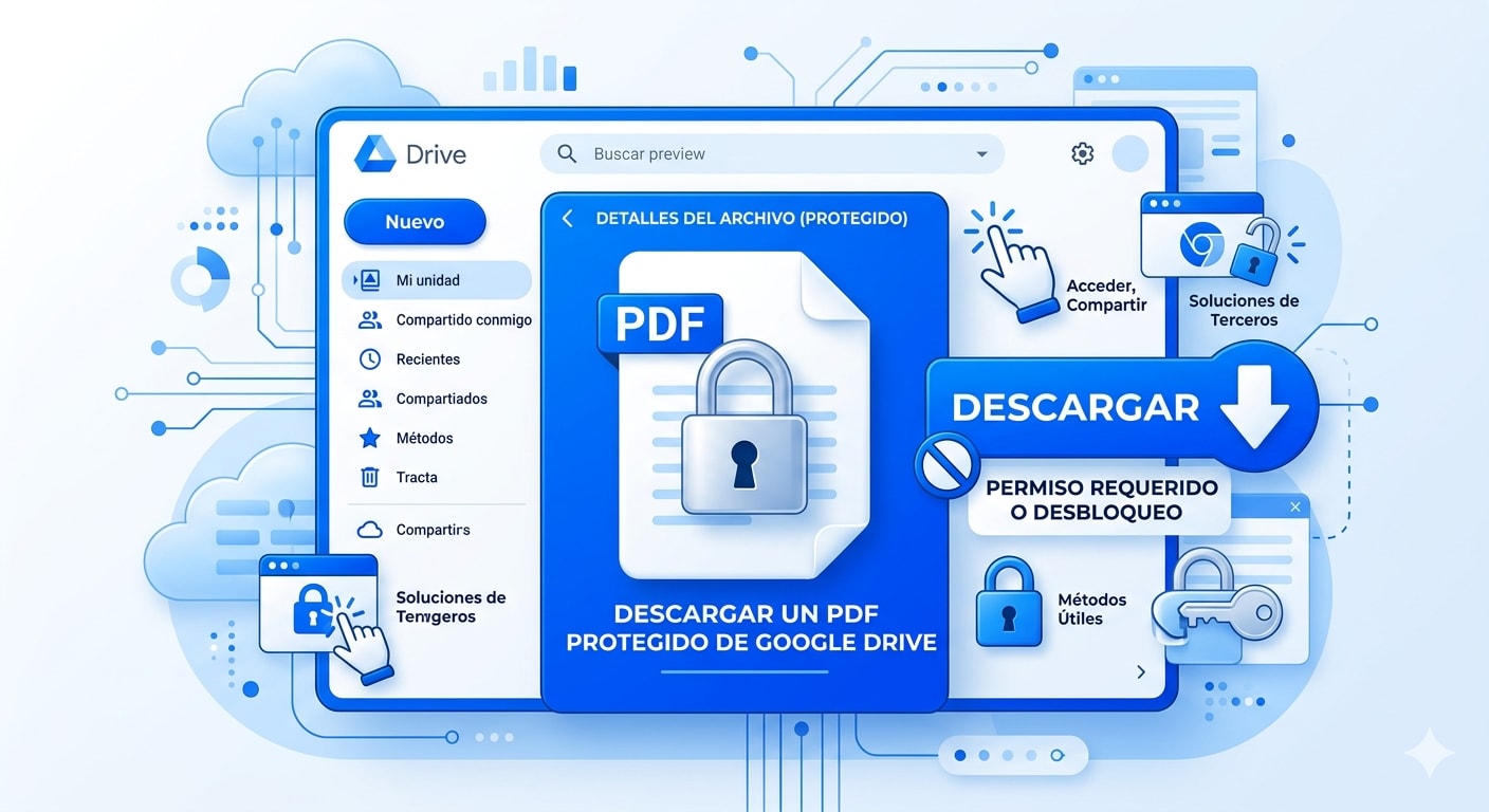 Cómo descargar un PDF protegido de Google Drive