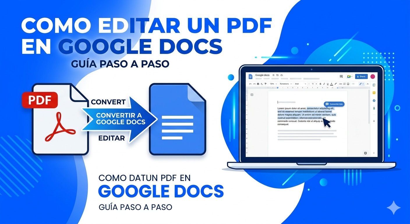 Cómo editar un PDF en Google Docs paso a paso