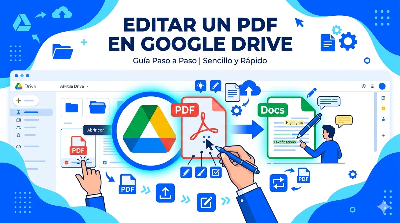 Cómo editar un PDF en Google Drive: opciones, límites y alternativas