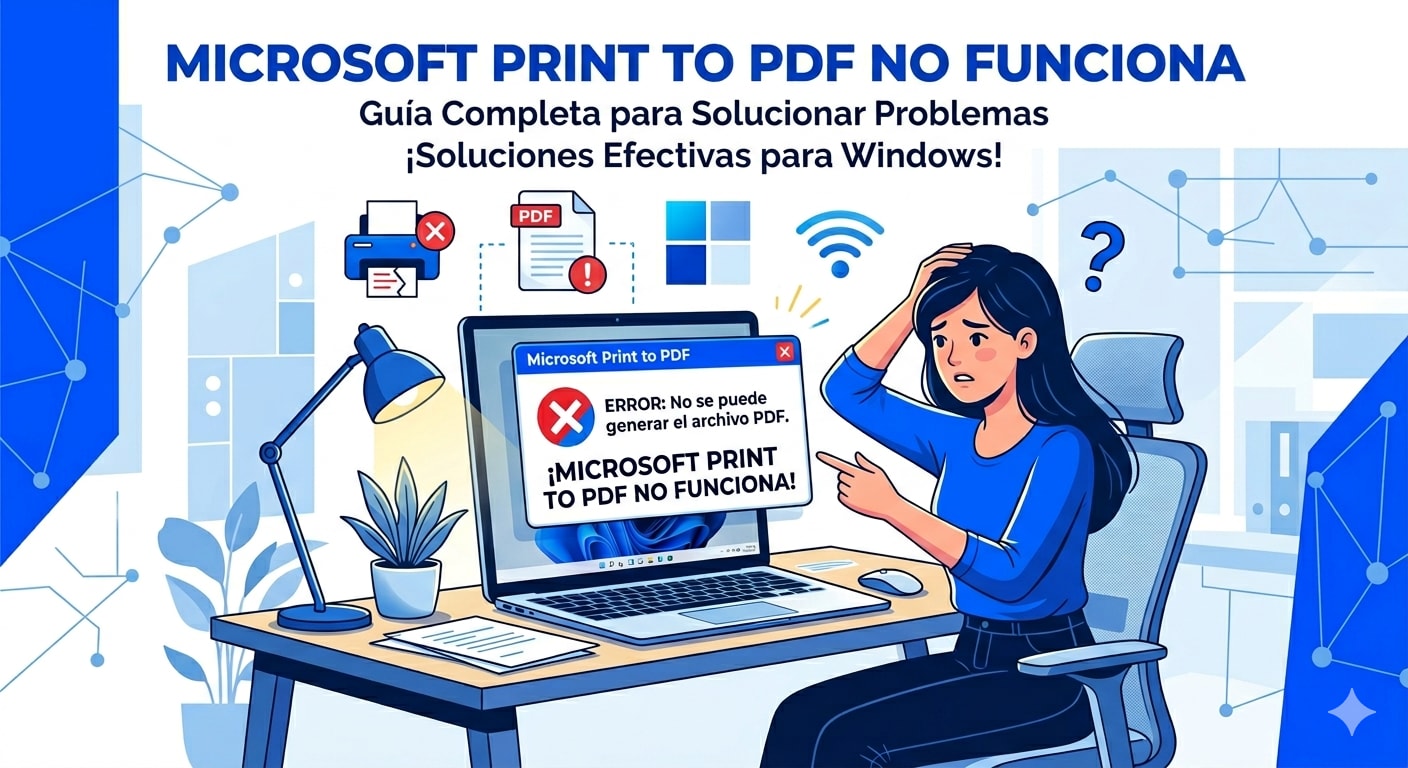 Microsoft Print to PDF no funciona en Windows 11/10: guía paso a paso