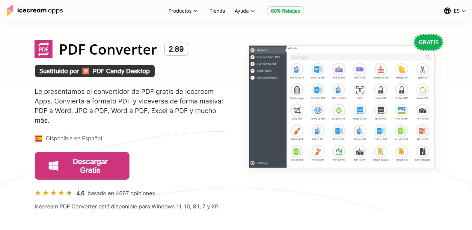Icecream PDF Converter: opción sencilla para Windows