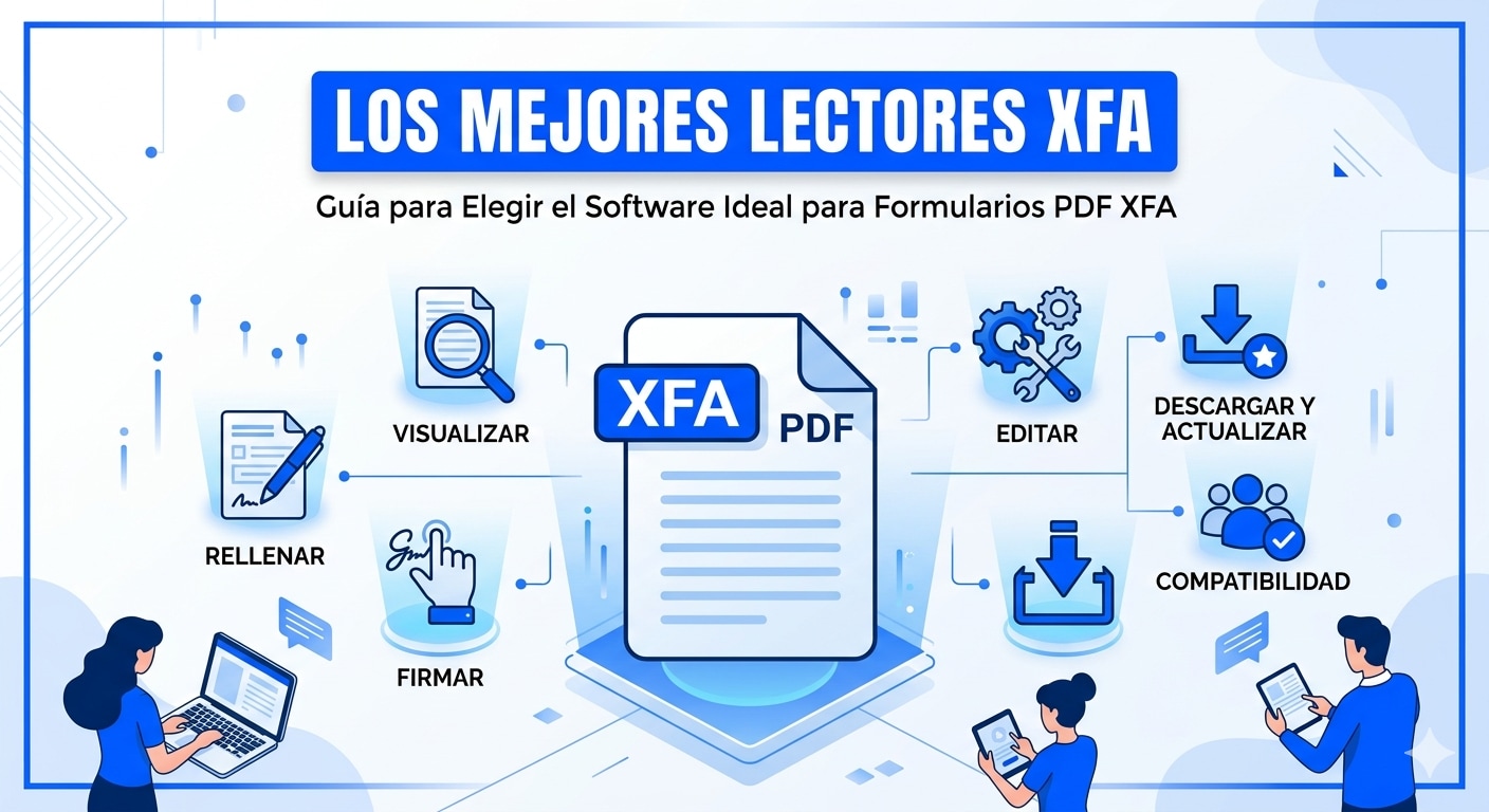 Los mejores lectores XFA para abrir y rellenar formularios PDF XFA