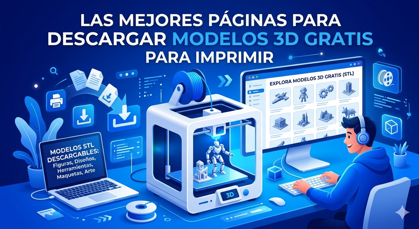 Las mejores páginas para descargar modelos 3D gratis para imprimir