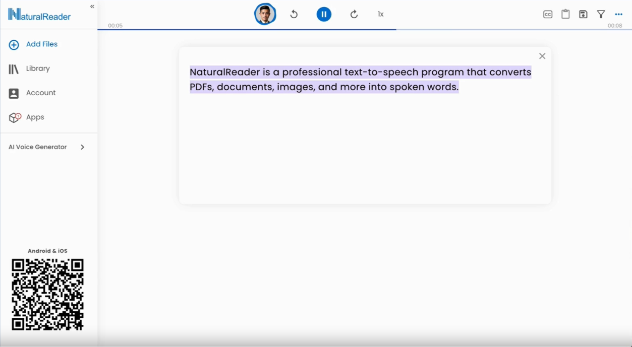 Leer PDF en voz alta en NaturalReader Online