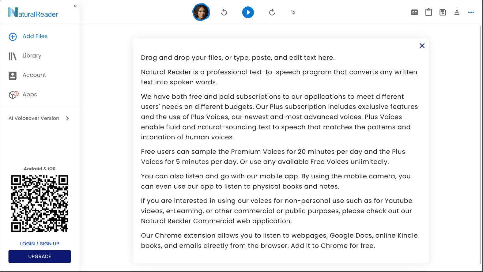 Leer PDF en voz alta en NaturalReader