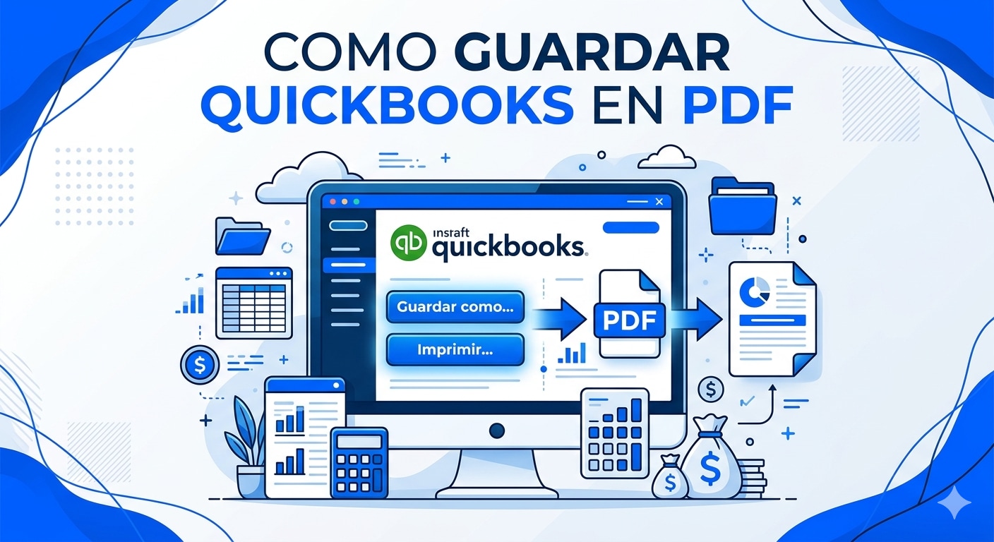 Cómo guardar QuickBooks en PDF: Facturas, reportes y soluciones