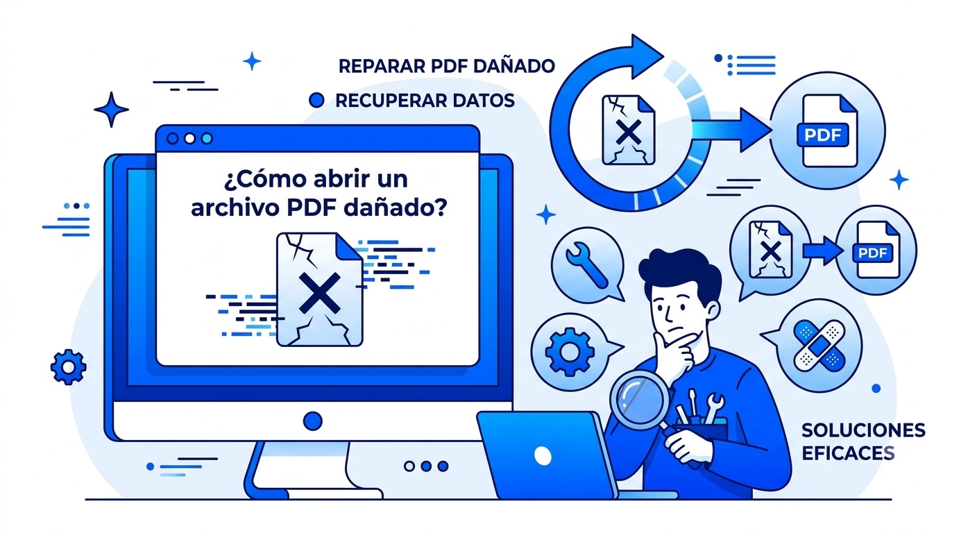 Cómo abrir un archivo PDF dañado paso a paso