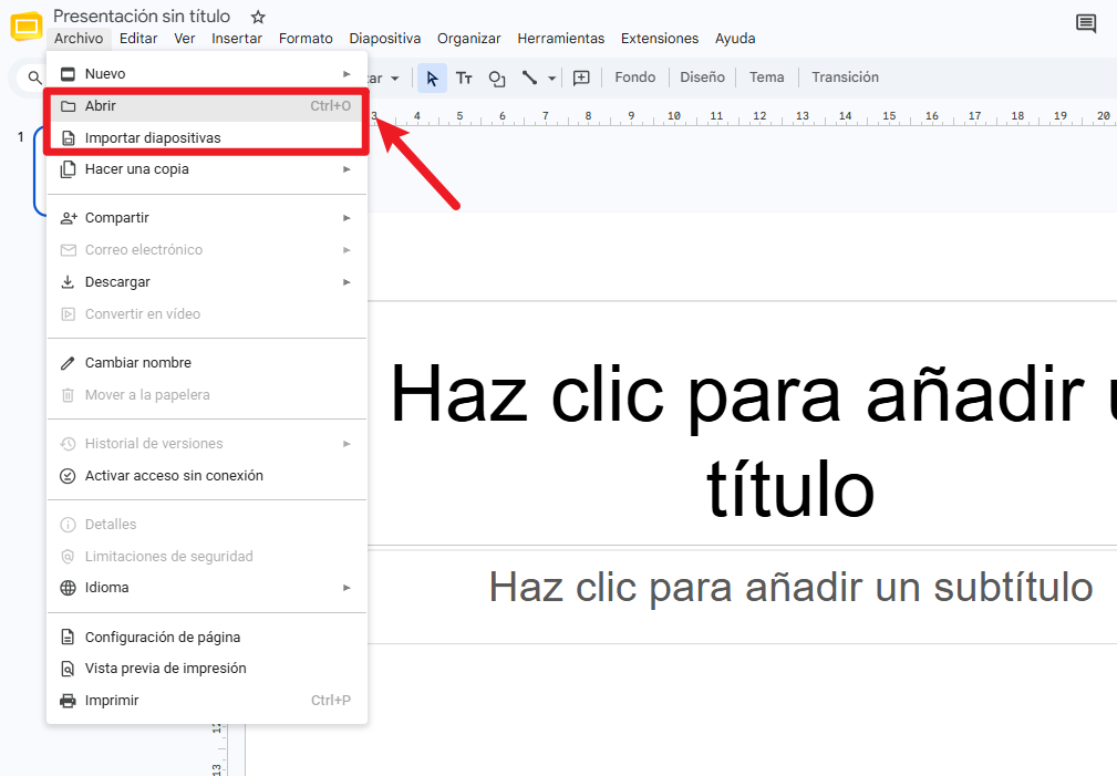 Abre la presentación en Google Slides