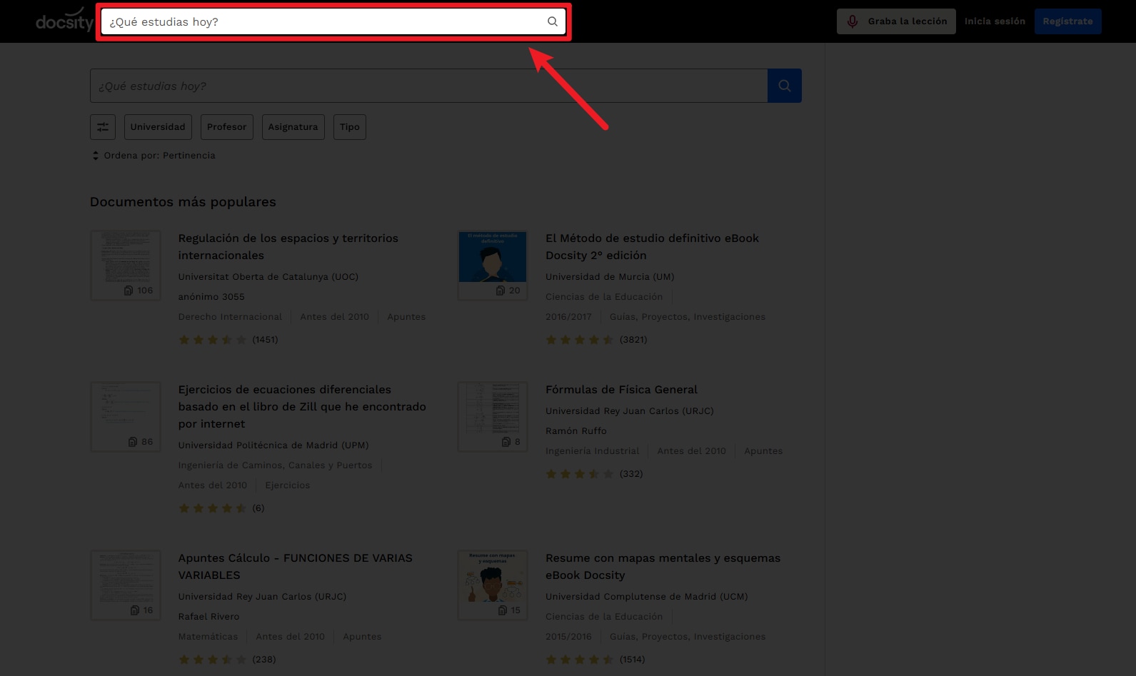 Buscar el documento en Docsity