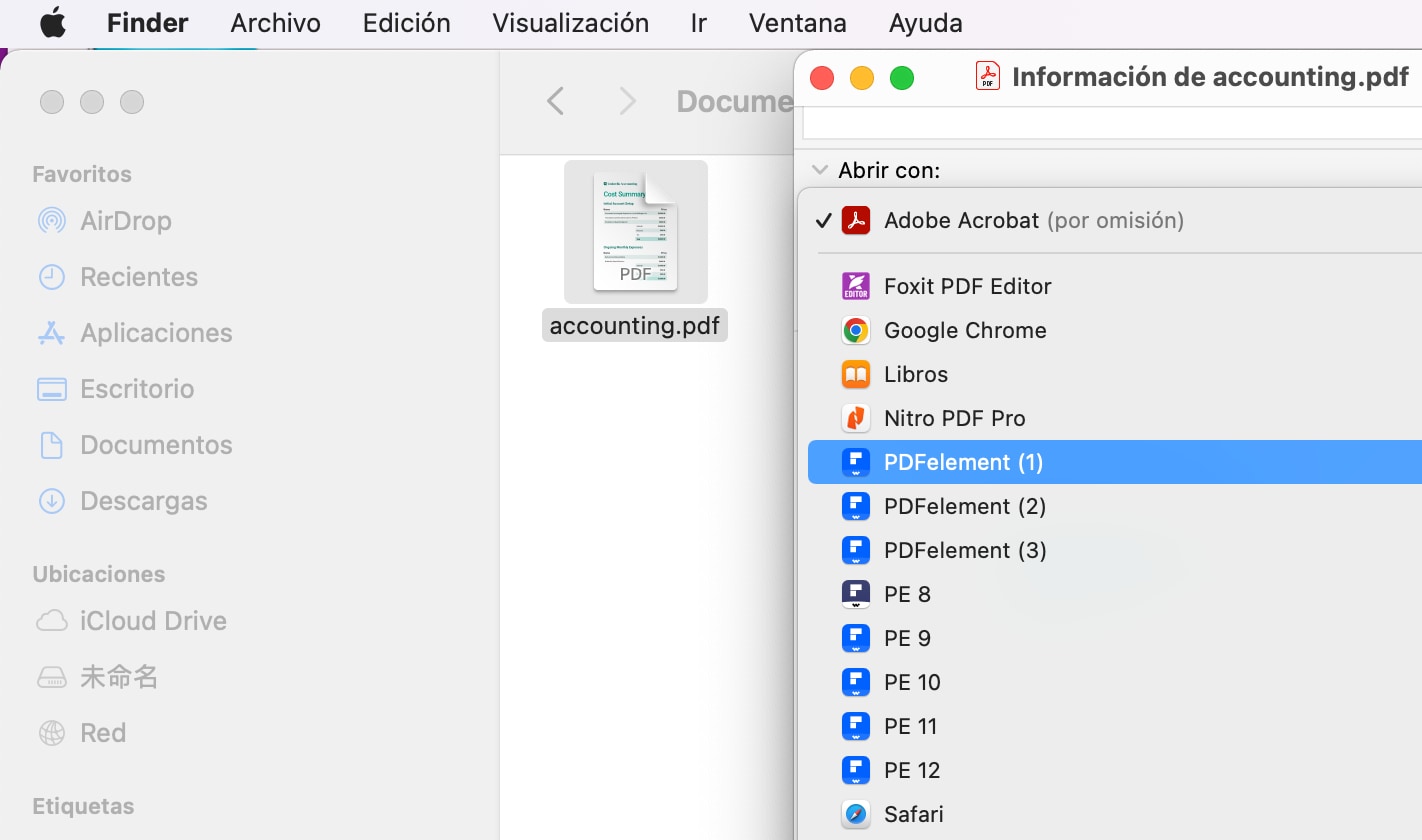 Abrir un PDF en PDFelement antes de quitar la marca de agua