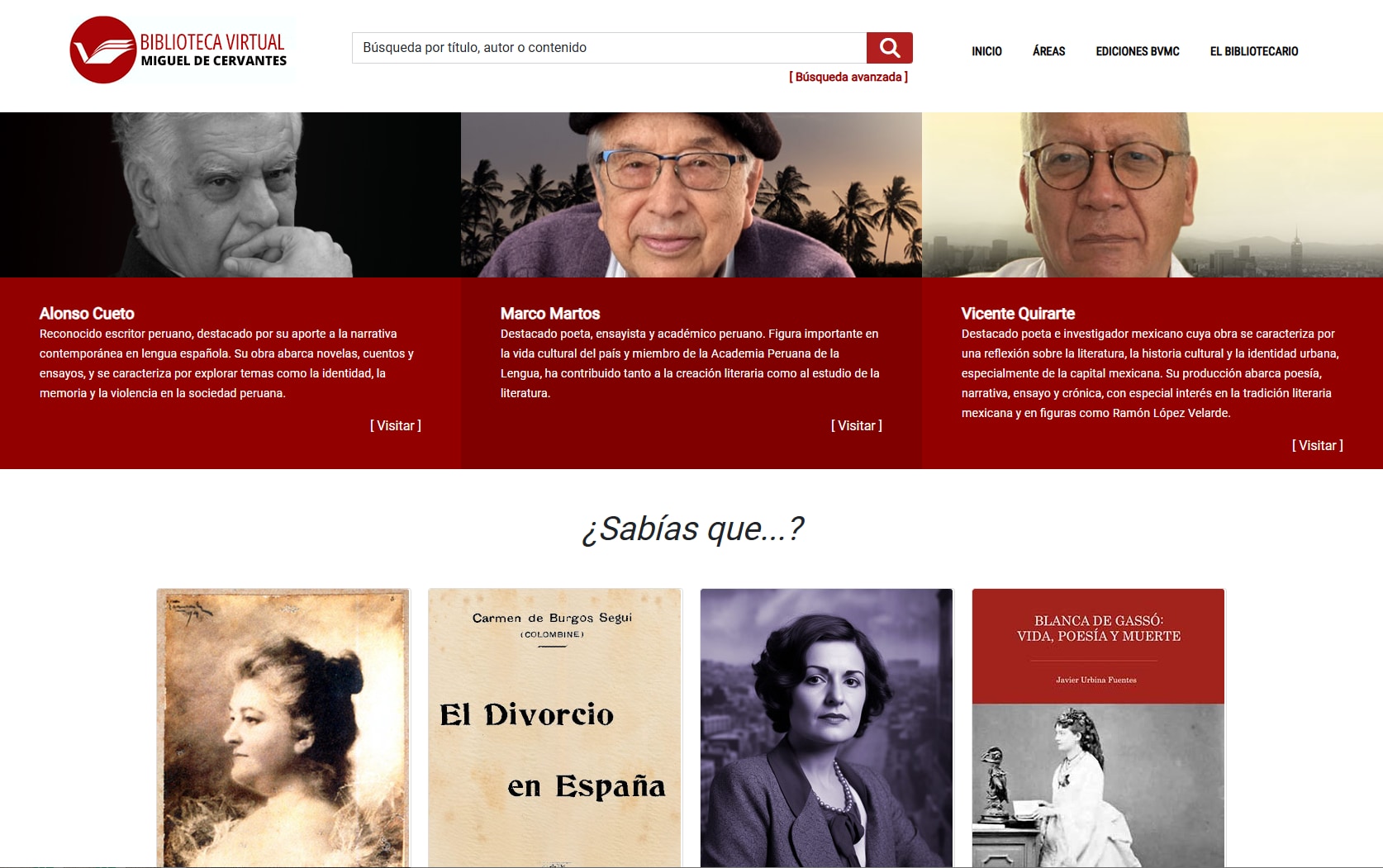Biblioteca Virtual Miguel de Cervantes: clásicos en español