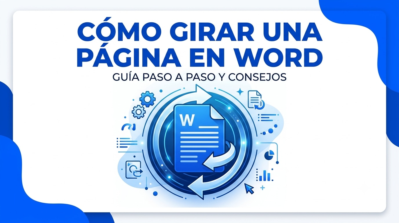 Cómo girar una página en Word sin afectar el resto