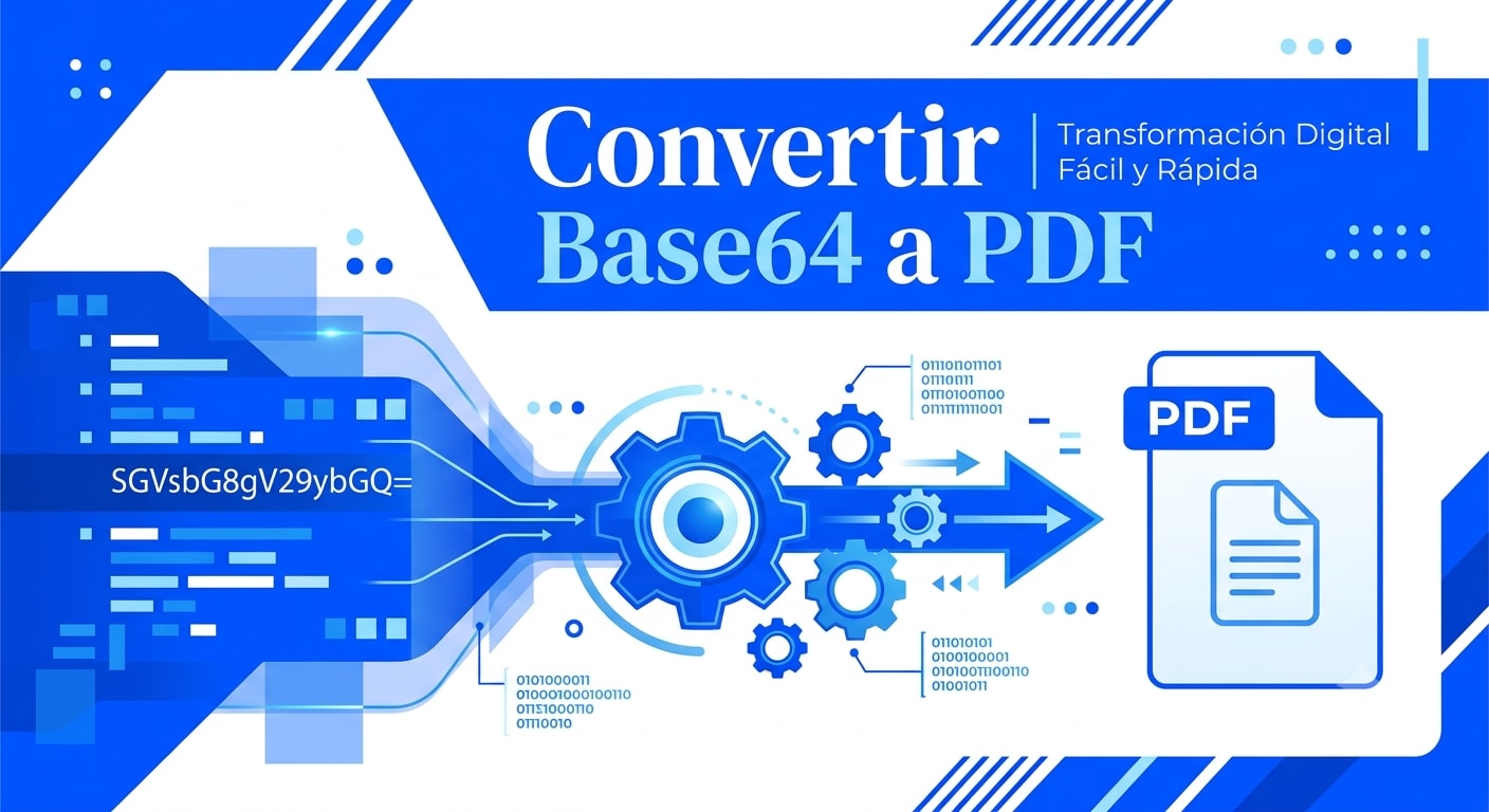 Convertir Base64 a PDF online, sin conexión y con código