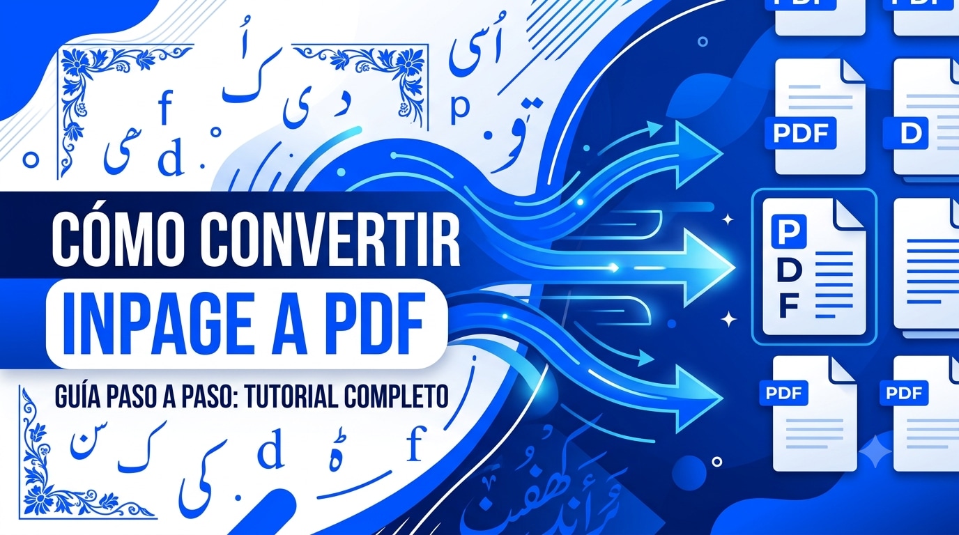 Cómo convertir InPage a PDF sin perder el formato