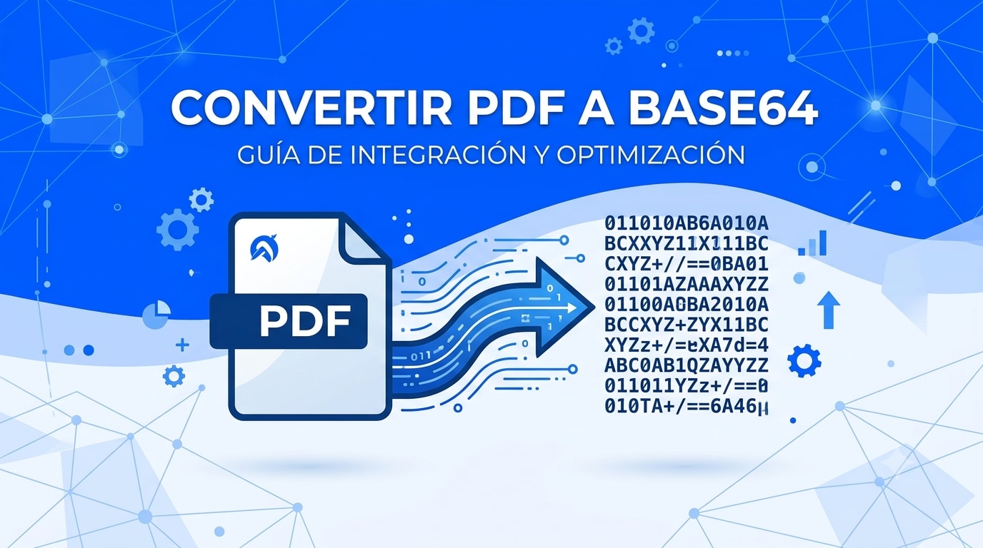 Convertir PDF a Base64 online, sin conexión y con código