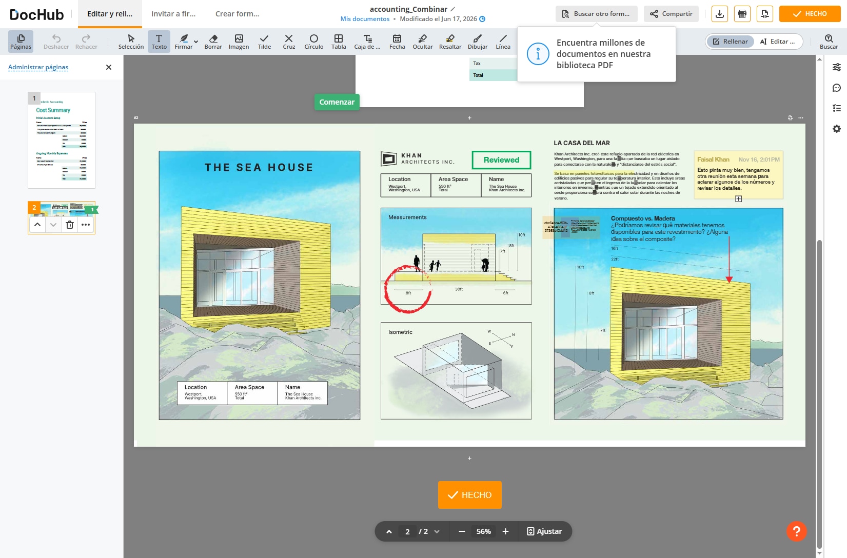DocHub: editor PDF para firmar y rellenar formularios