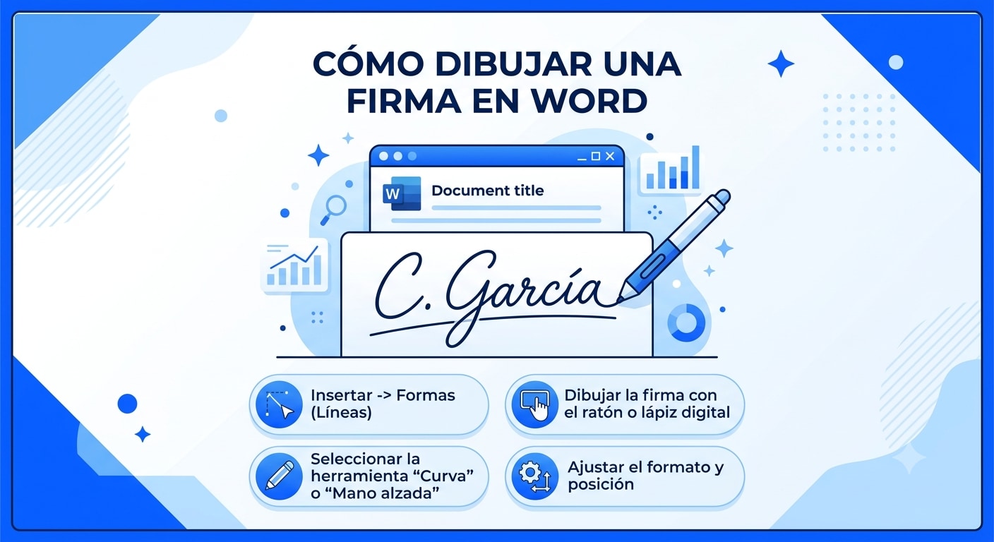 Cómo dibujar una firma en Word