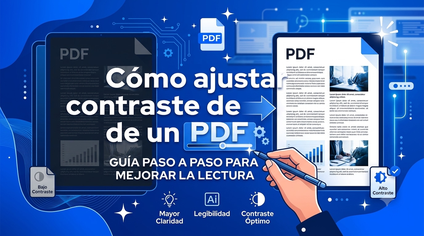 Cómo cambiar el contraste de un PDF y hacerlo más legible