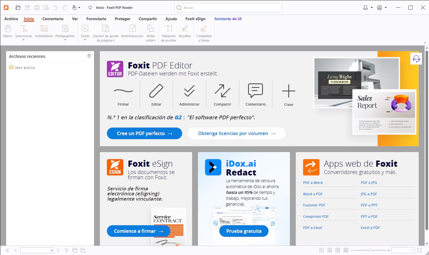 Foxit PDF Editor: editor PDF para empresas y colaboración