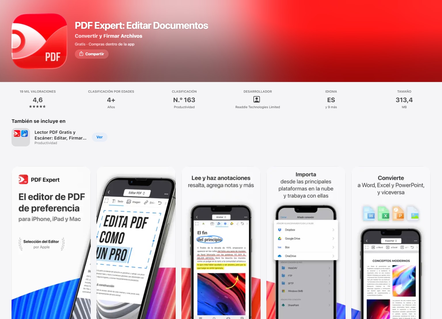 PDF Expert para leer y anotar PDF en iPad