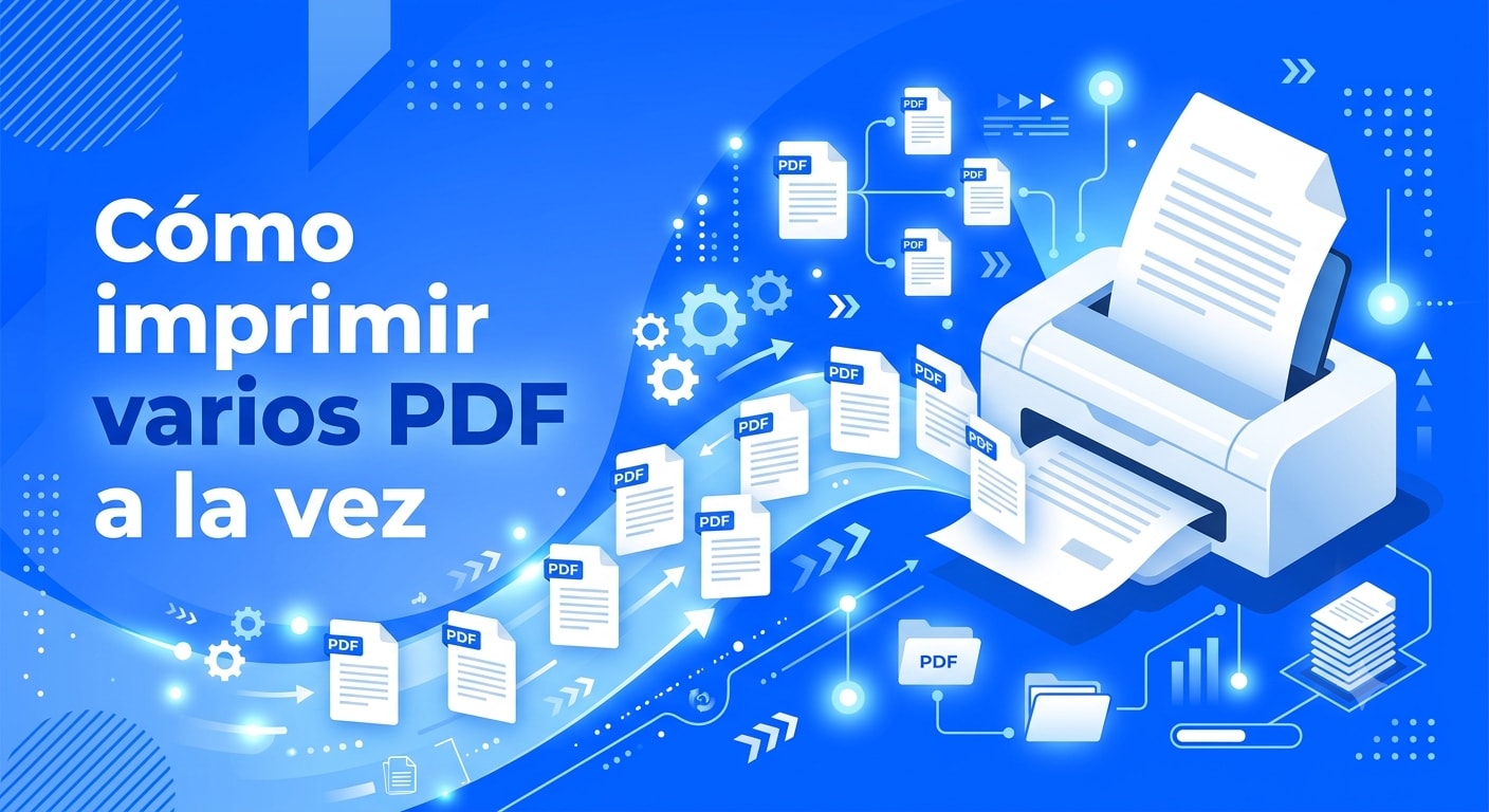 Cómo imprimir varios archivos PDF a la vez