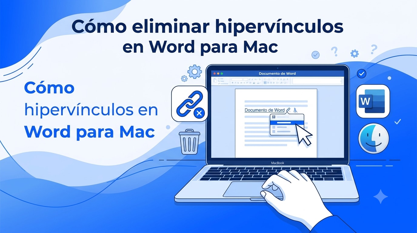 Cómo eliminar hipervínculos en Word para Mac sin alterar el formato