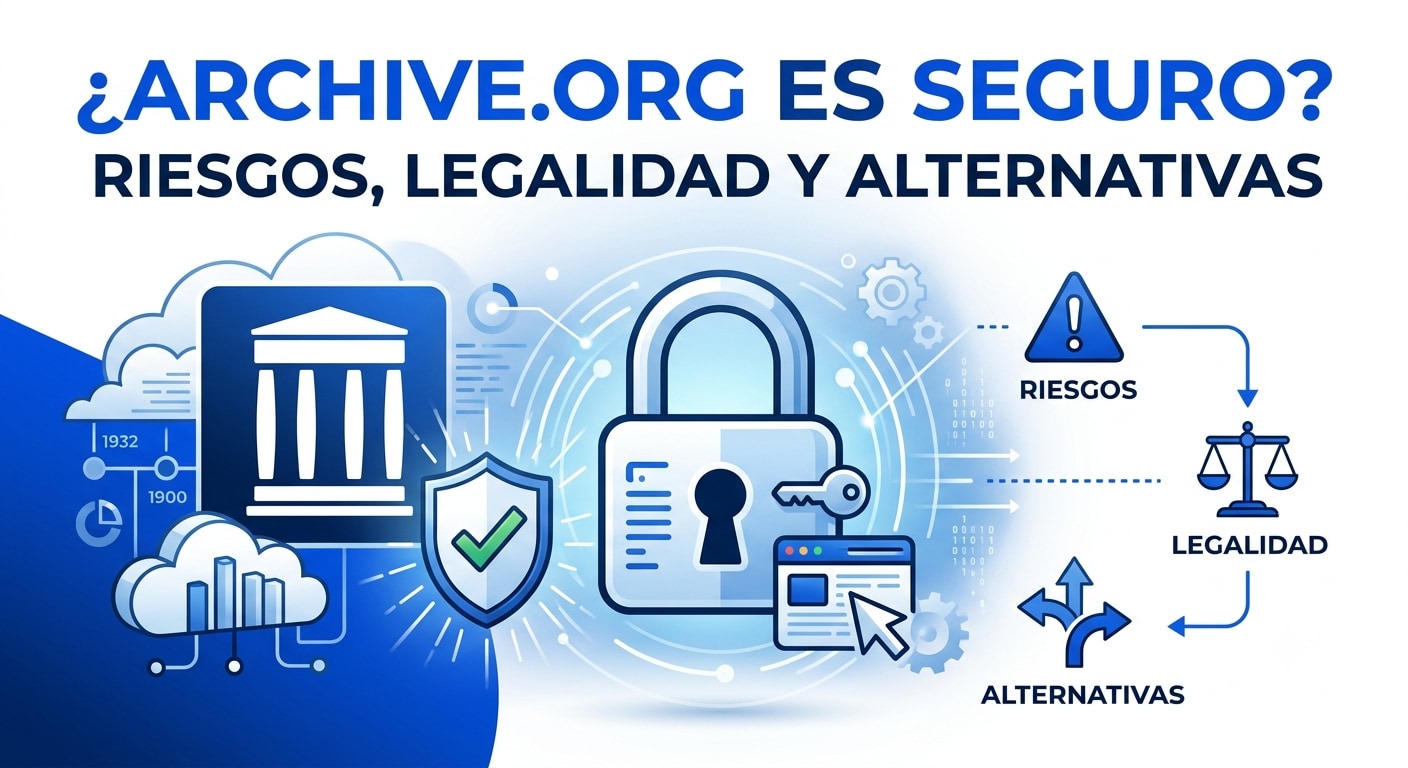 ¿Archive.org es seguro? Riesgos, legalidad y alternativas para libros gratis