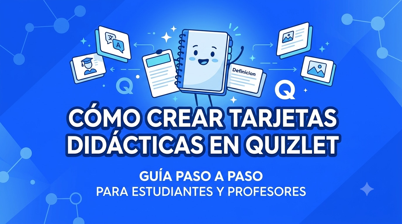 Cómo hacer flashcards en Quizlet paso a paso
