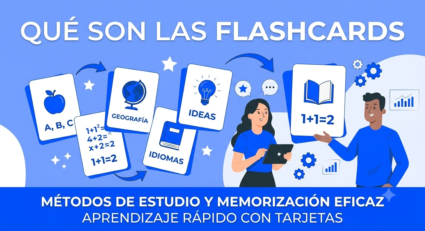 Qué son las flashcards y cómo usarlas para estudiar mejor