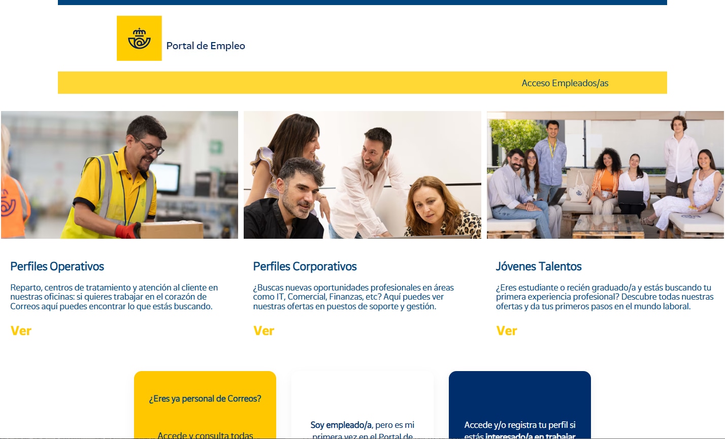 Portada de personas y talento de Correos