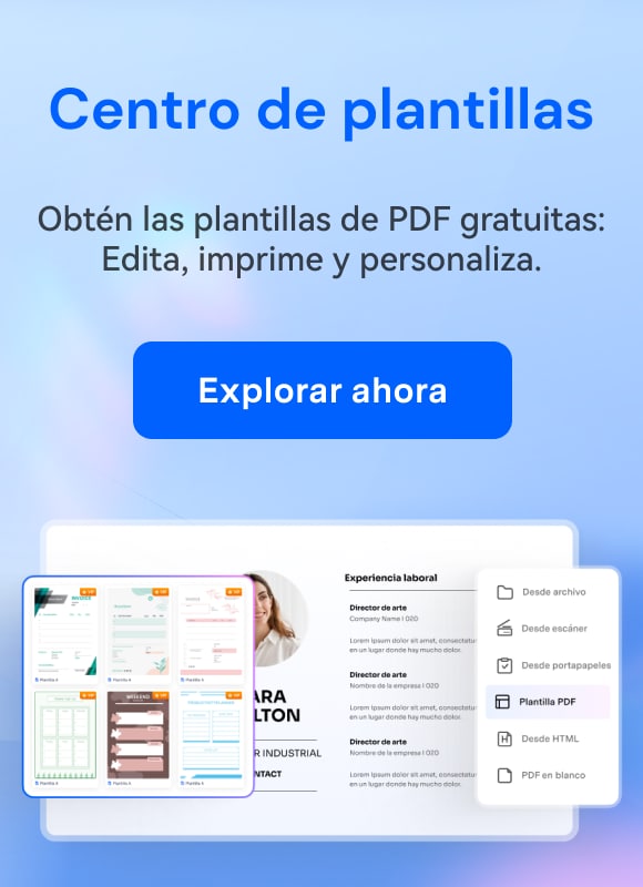 Plantillas de PDF