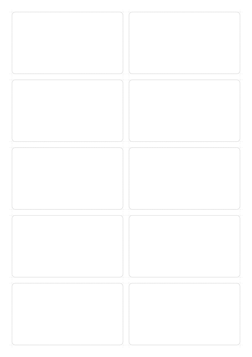 Flashcards A4 10 por hoja