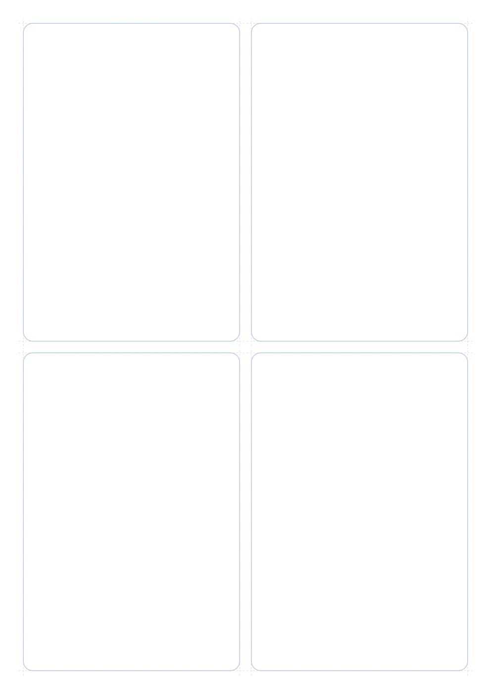 Flashcards A4 4 por hoja