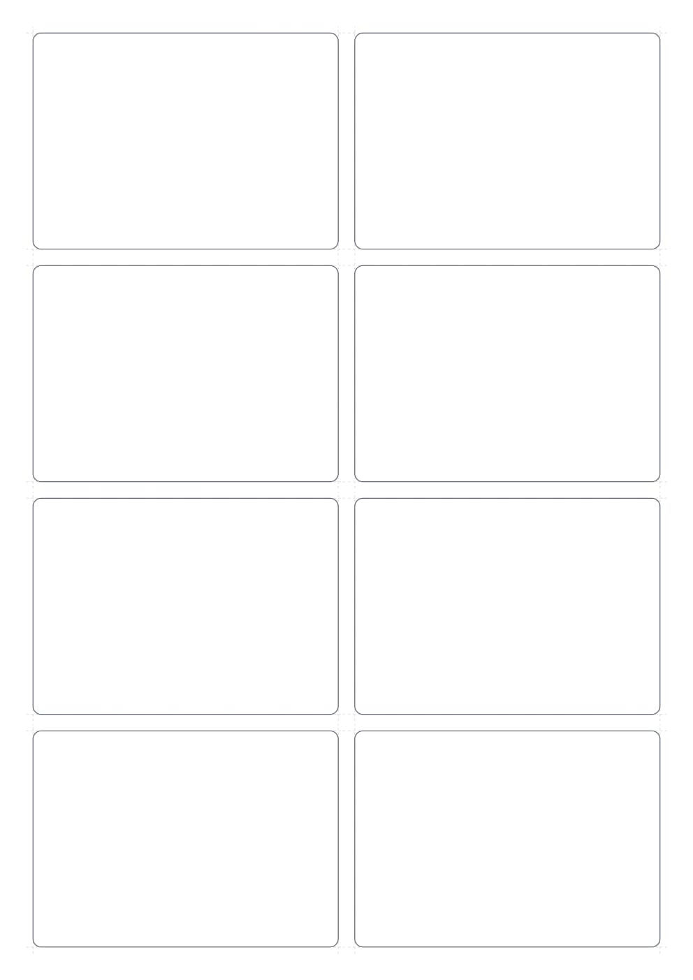 Flashcards A4 ahorro tinta