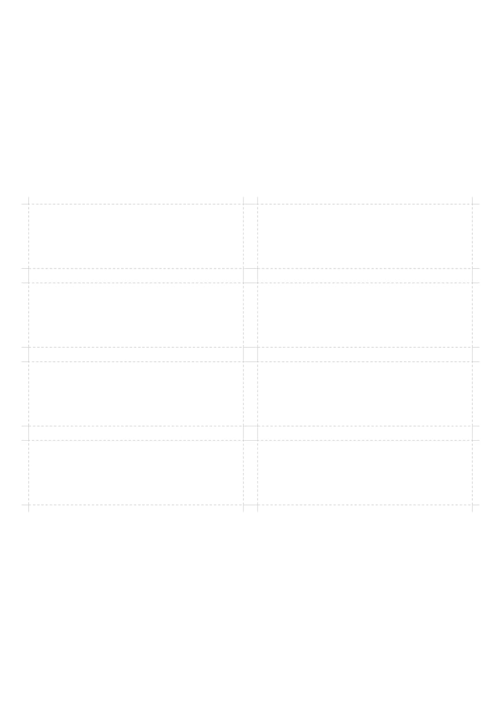 Flashcards de doble cara en blanco A4