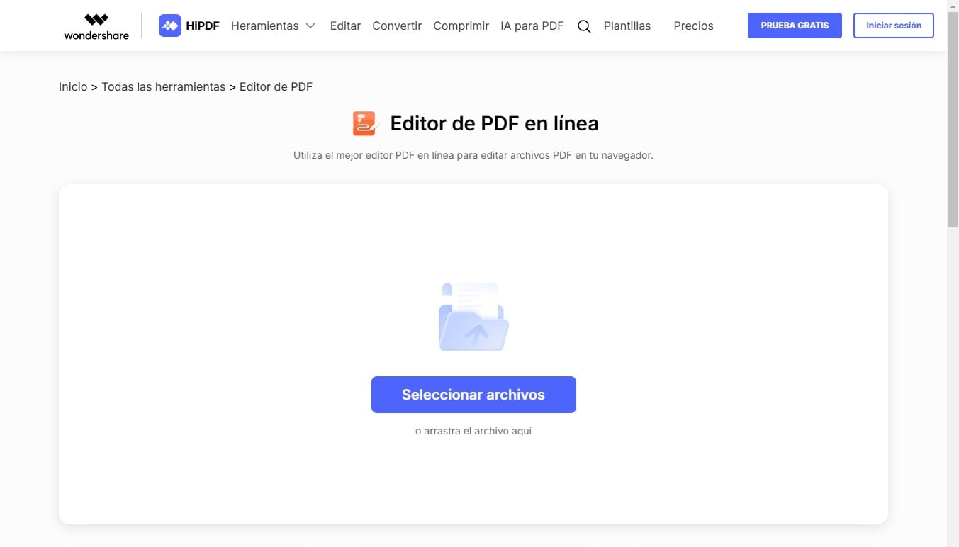 Cómo editar texto en PDF online