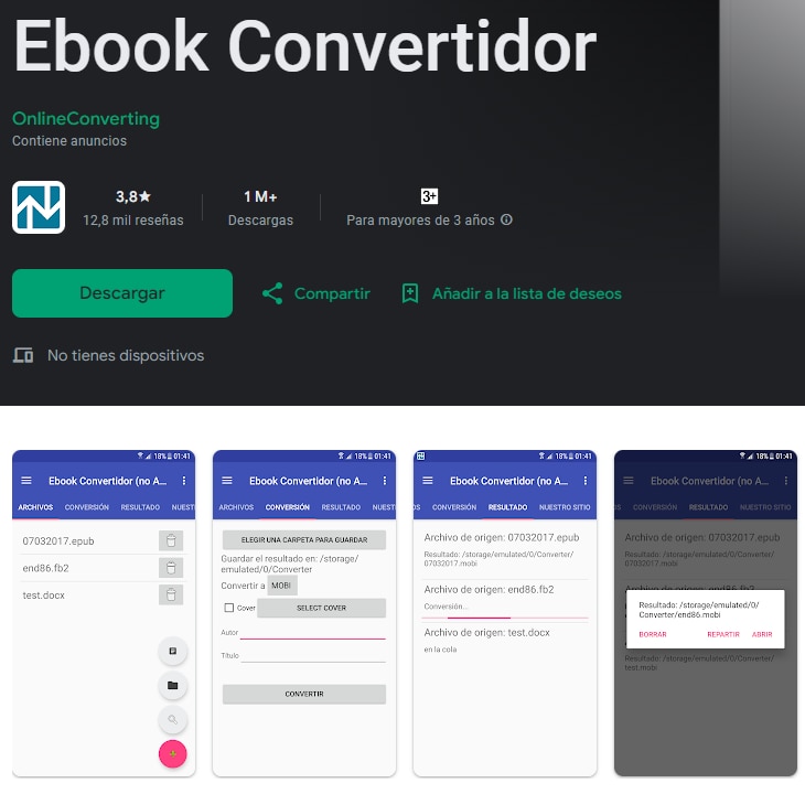 convertidor de cbr a pdf en android