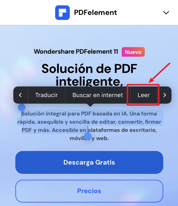 cómo leo archivos pdf en mi iphone